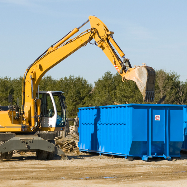 can i choose the location where the residential dumpster will be placed in Milligan Florida